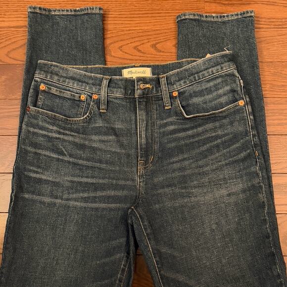 Madewell Women’s Tomboy Straight 27 Tall Dark Wash Jeans NWT - Picture 3 of 7